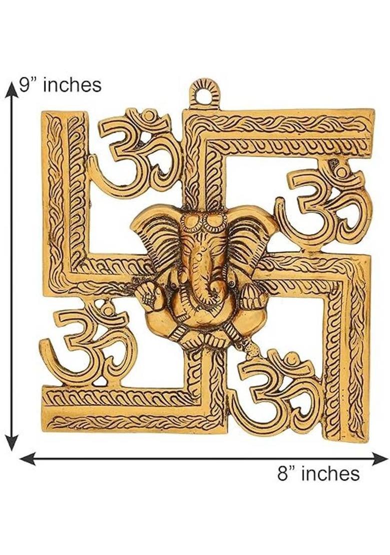 Gopeshwar Nath Handicrafts Decorative Showpiece - 20 cm&nbsp;&nbsp;(Aluminium, Gold) - Indya
