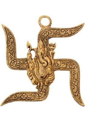SHRI ASTHA VINAYAK Decorative Showpiece - 9 cm&nbsp;&nbsp;(Brass, Gold)