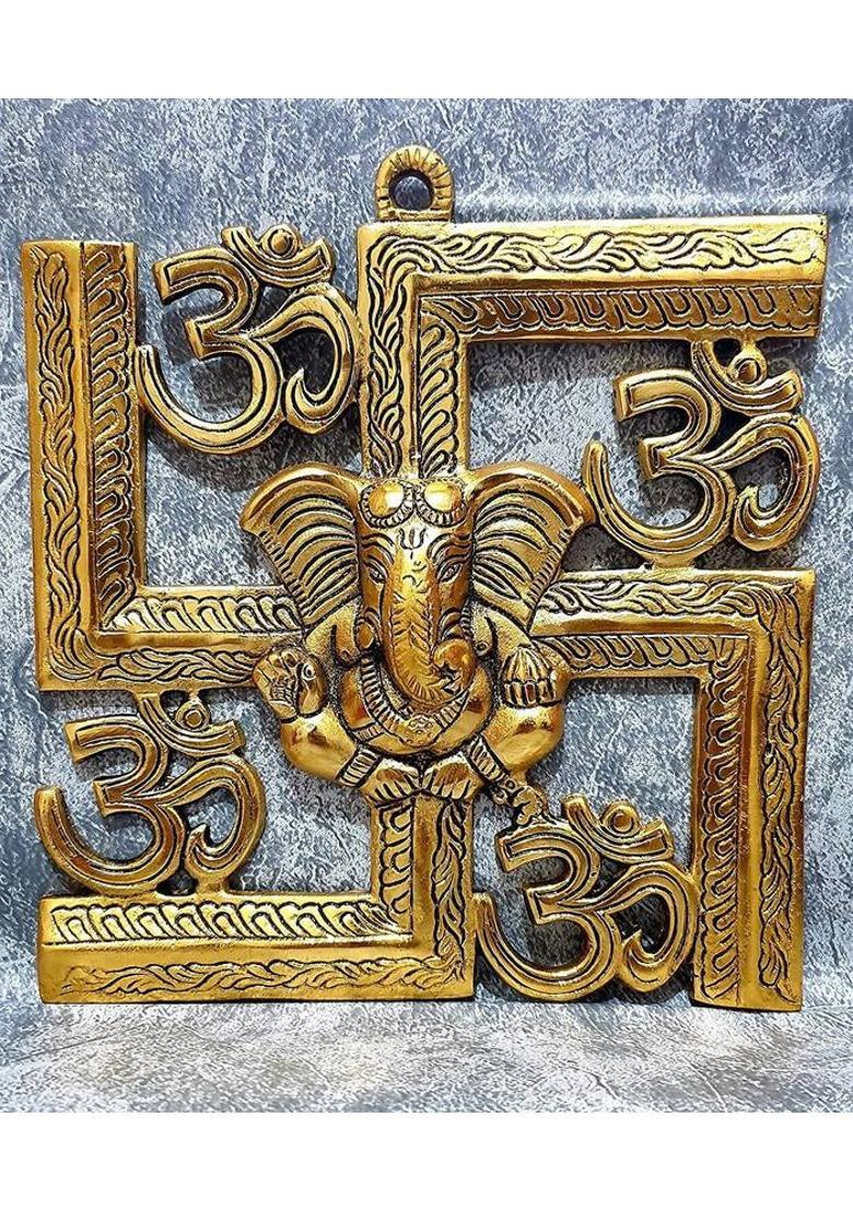 SBBCO Decorative Showpiece - 22 cm&nbsp;&nbsp;(Aluminium, Gold) - Indya