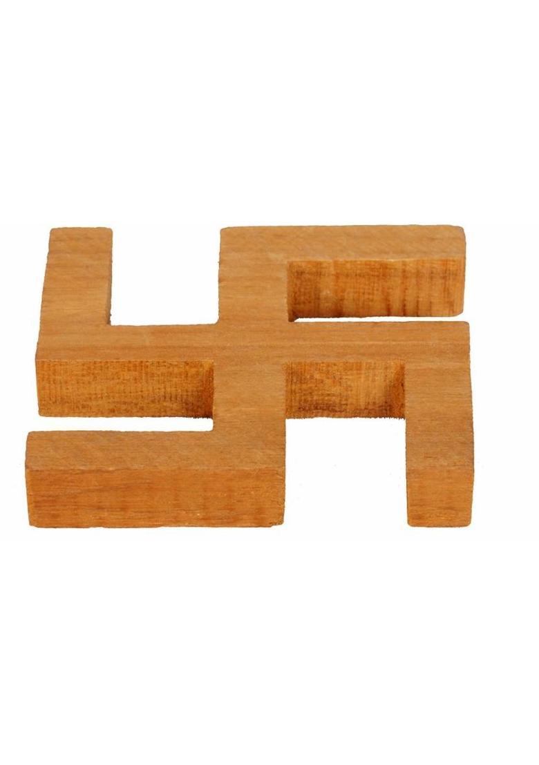 Jeevan Raj Veer Chen Decorative Showpiece - 9 cm&nbsp;&nbsp;(Wood, Beige) - Indya