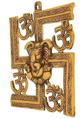 NAVYAKSH Decorative Showpiece - 23 cm&nbsp;&nbsp;(Metal, Gold)