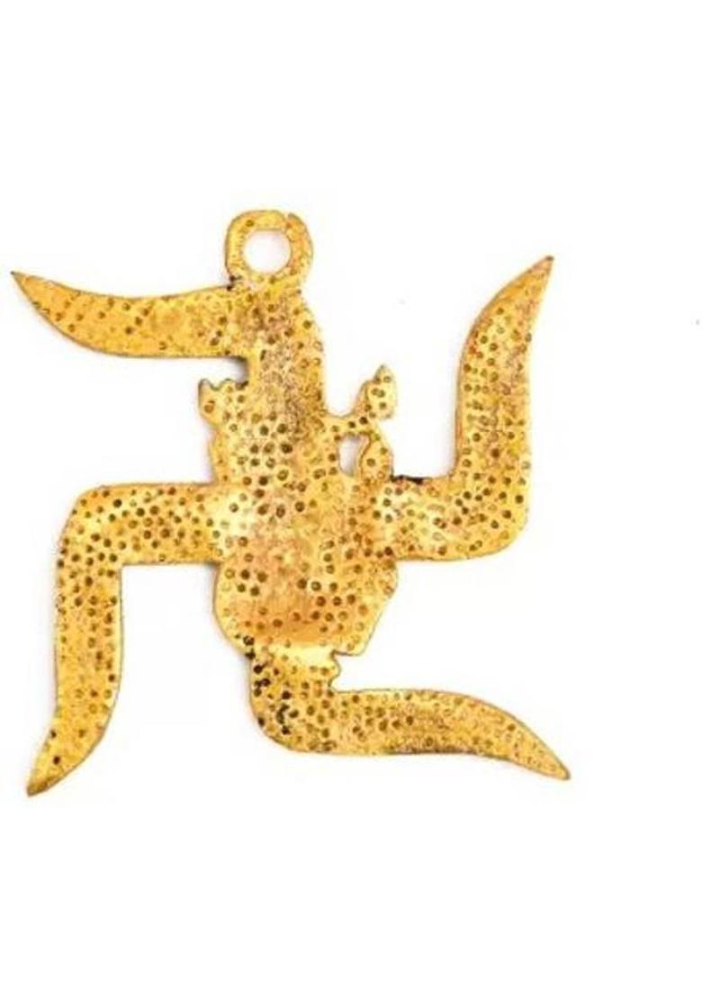 BZ Device Decorative Showpiece - 9 cm&nbsp;&nbsp;(Aluminium, Gold) - Indya
