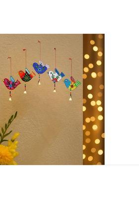 ASM CREATION Krishna Flute Shubh Labh Home Decor Decorative Showpiece - 23 cm&nbsp;&nbsp;(Wood, Multicolor)