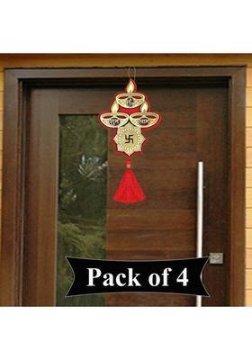 NOKTUS shubh laabh door and wall decoration, swastik toran jhumar for home and office Decorative Showpiece - 23 cm&nbsp;&nbsp;(Plastic, Multicolor)