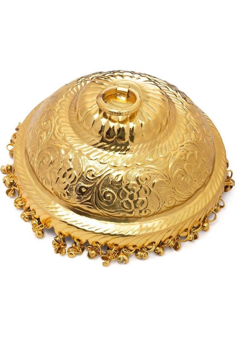 MLS HANDICRAFTS Decorative Showpiece - 10 cm&nbsp;&nbsp;(Brass, Gold) - Indya