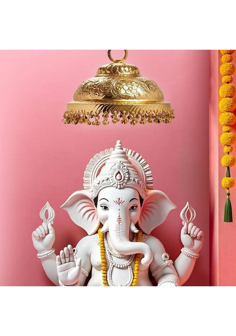 MLS HANDICRAFTS Decorative Showpiece - 10 cm&nbsp;&nbsp;(Brass, Gold) - Indya