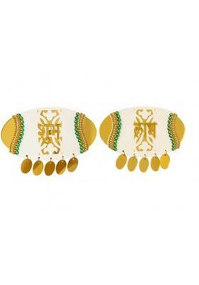 CreativeClub Shubh Labh Golden Grace Toran Decorative Showpiece - 6 cm&nbsp;&nbsp;(Fiber, Gold)