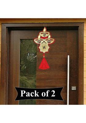 Kitlyn shubh labh door and wall decoration, swastik toran jhumar for home and office Decorative Showpiece - 23 cm&nbsp;&nbsp;(Plastic, Multicolor)