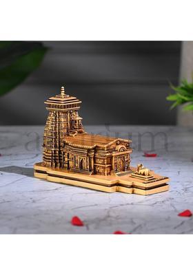 ARTARIUM Kedarnath Temple Mandir Statue For Home Decor Pooja Room 7 Inch Decorative Showpiece - 10.99 cm&nbsp;&nbsp;(Resin, Multicolor)
