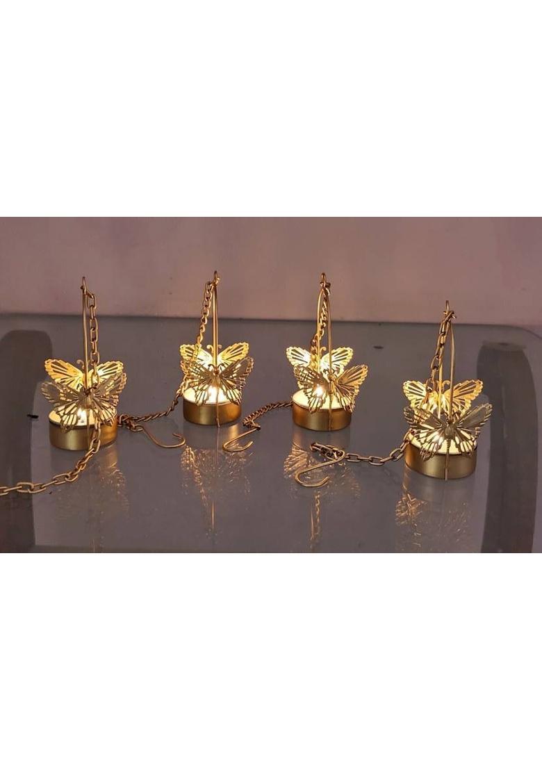 Agromech Brass Goddess AstLaxmi Wall/Door Hanging, Laxmi for Diwali Pooja Mandir Office Decorative Showpiece - 10 cm&nbsp;&nbsp;(Brass, Gold) - Indya