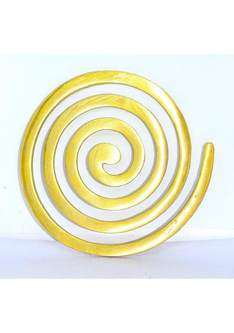 RUDRA DIVINE Rudradivine Brass Helix Vastu Remedies for North West Vastu Dosh - Single Piece Size-6x6 inch Decorative Showpiece - 10.2 cm&nbsp;&nbsp;(Brass, Gold) - Indya