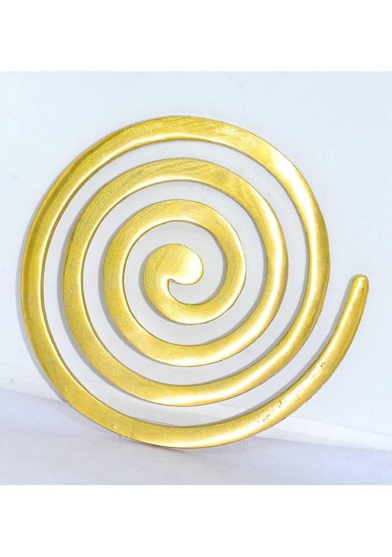 RUDRA DIVINE Rudradivine Brass Helix Vastu Remedies for North West Vastu Dosh - Single Piece Size-6x6 inch Decorative Showpiece - 10.2 cm&nbsp;&nbsp;(Brass, Gold) - Indya