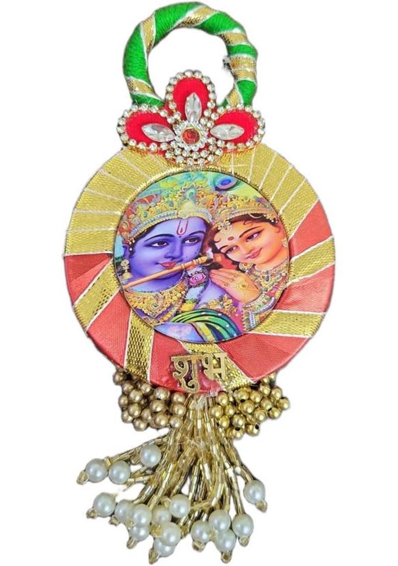 Adwitiya Decorative Showpiece - 12 cm&nbsp;&nbsp;(Wood, Multicolor) - Indya