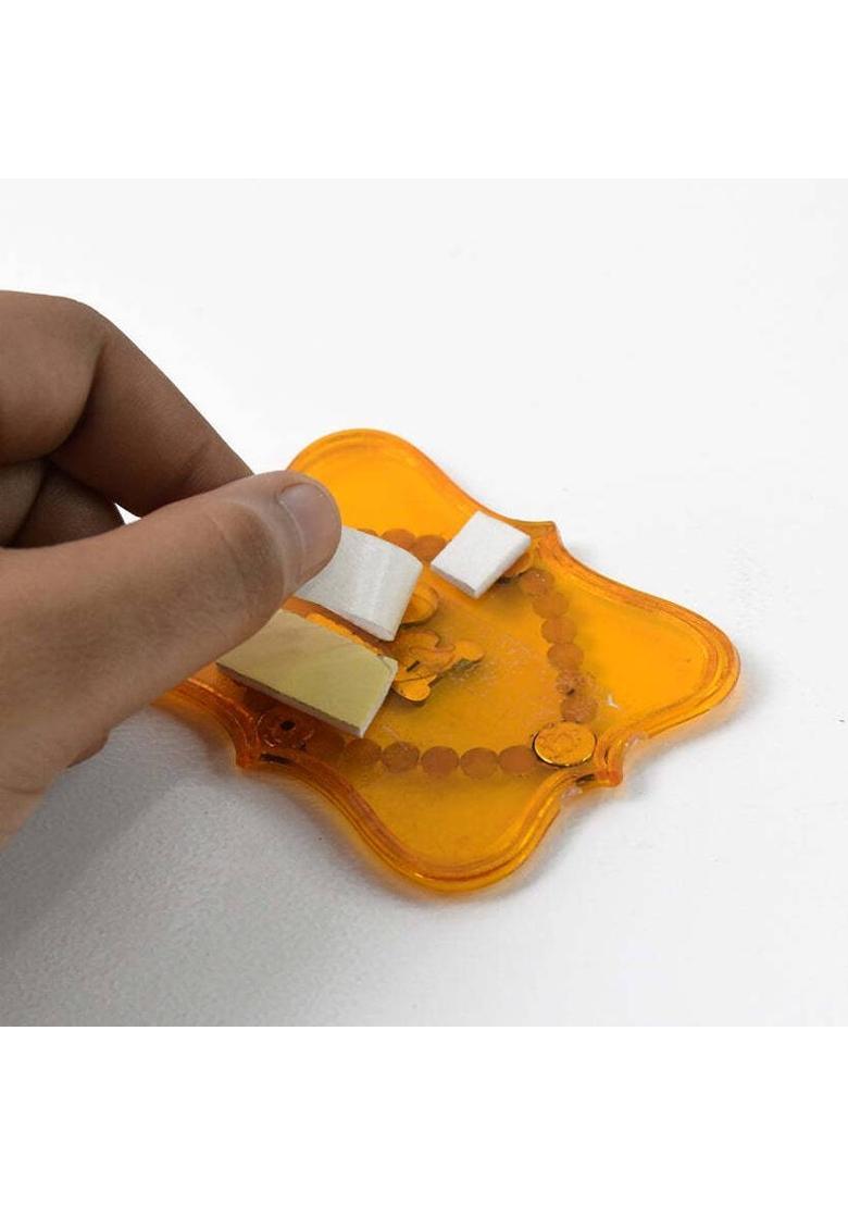 NK Enterprises Shubh Labh Decorative Wall Hangings (2 Pc) Pack of 2&nbsp;&nbsp;(Yellow) - Indya