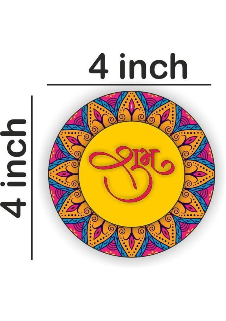 Naval Craft Shubh Labh Wall Hanging classic painting For Home Decoration Festive Decor&nbsp;&nbsp;(Multicolor) - Indya