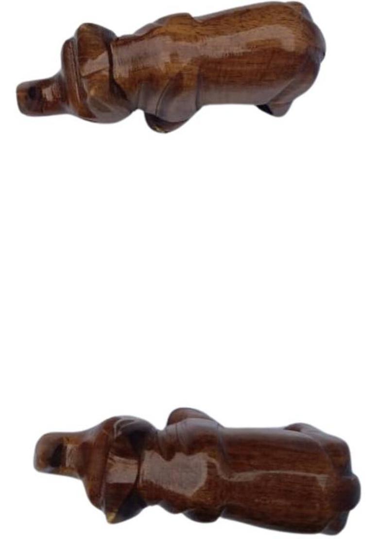 MAMPI ENTERPRISE Decorative Showpiece - 4.5 cm&nbsp;&nbsp;(Wood, Brown) - Indya
