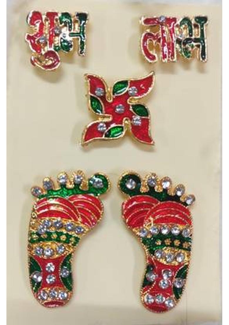 MGTrading Decorative Showpiece - 2 cm&nbsp;&nbsp;(Metal, Multicolor) - Indya