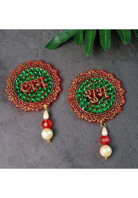 Oblivion Shubh Labh Beaded Decorative Door Hanging Set of 2 – Festive Home Decor Decorative Showpiece - 1 cm&nbsp;&nbsp;(Plastic, Multicolor)