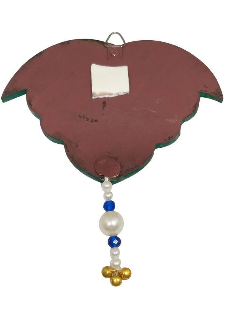 Natali Traders Handmade Decorate Shubh Labh Decorative Showpiece - 12.2 cm&nbsp;&nbsp;(Wood, Multicolor) - Indya