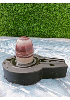 SHIVLING Original Narmadeshwar Shivling For Daily Home Pooja Decorative Showpiece - 2.5 cm&nbsp;&nbsp;(Stone, Brown, Black, White, Yellow, Yellow, Green, Red, Silver, Multicolor)
