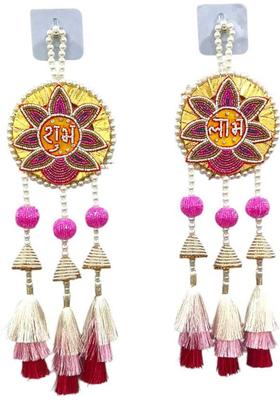 Koogly “Shubh Labh Decorative Hanging for Home & Festival Decoration” Pack of 2&nbsp;&nbsp;(16 inch, Multicolor)