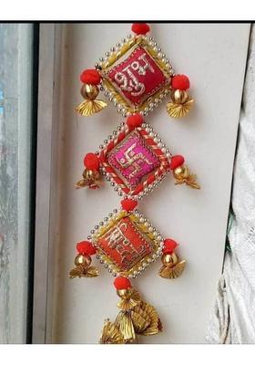 CTW Shubh Labh Door Hanging for Diwali/Pooja Wall/door Hangings Decoration. Decorative Showpiece - 30 cm&nbsp;&nbsp;(Fabric, Multicolor)