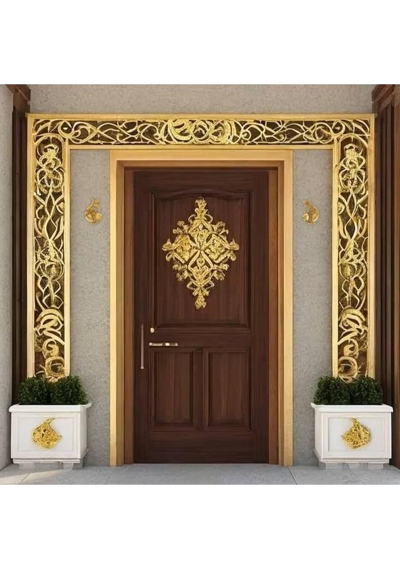 Akebi Decorative Showpiece - 19 cm&nbsp;&nbsp;(Brass, Gold) - Indya