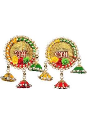 navaash shubh labh door wall hanging toran diwali decoration item for home&nbsp;&nbsp;(Multicolor)
