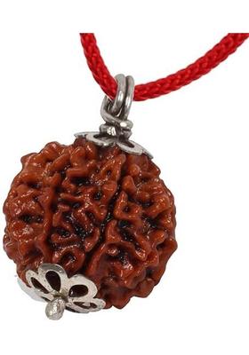 HAPPY CREATION 7 MUKHI ORIGINAL RUDRAKSHA NEPALI ORIGINAL Wood Pendant