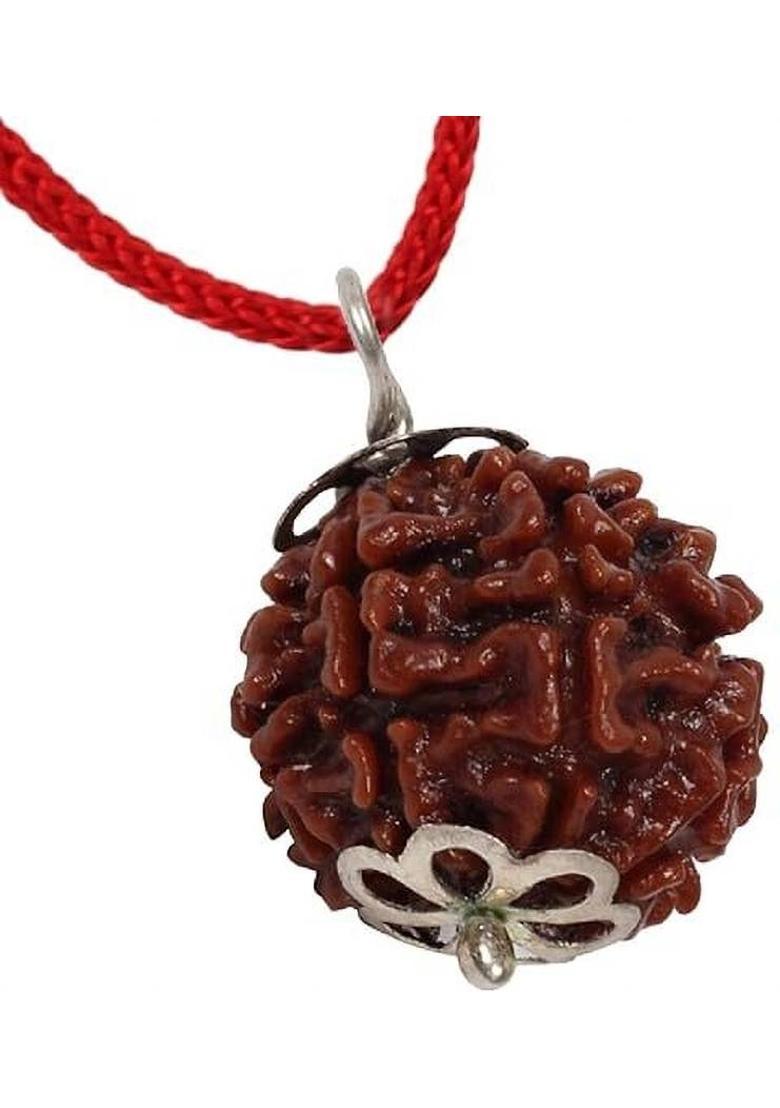 HAPPY CREATION 7 MUKHI ORIGINAL RUDRAKSHA NEPALI ORIGINAL Wood Pendant - Indya