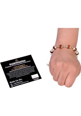 Silver Rudraksha Bracelet With Adjustable Fish Lock Premium Silver, Rudraksha Chain