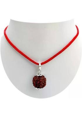 Fine Creation 6 Mukhi Rudraksha Original Nepali | Six Face Rudraksha Wood Pendant