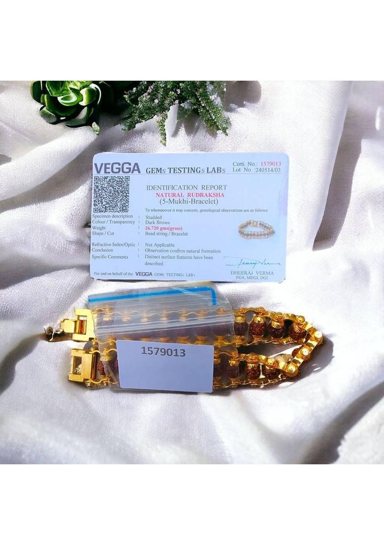 Rudraksha Gold-plated Bracelet - Indya