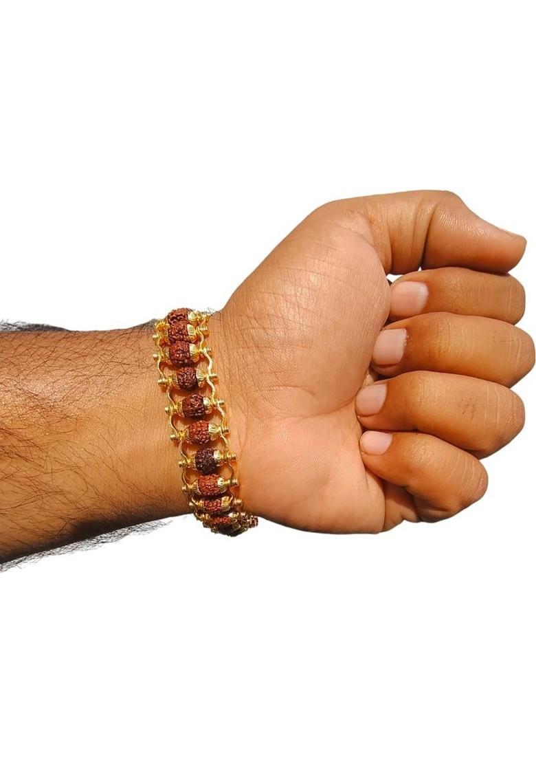 Rudraksha Gold-plated Bracelet - Indya