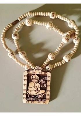Yashvedastore Bageshwar dham Hanuman Ji locate with Tulsi Mala original Wood Pendant