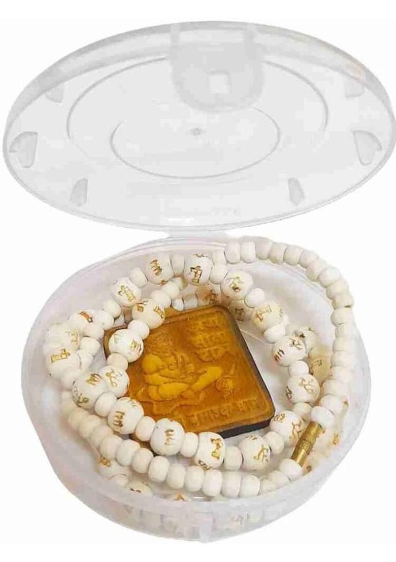 Yashvedastore Bageshwar dham Hanuman Ji locate with Tulsi Mala original Wood Pendant - Indya