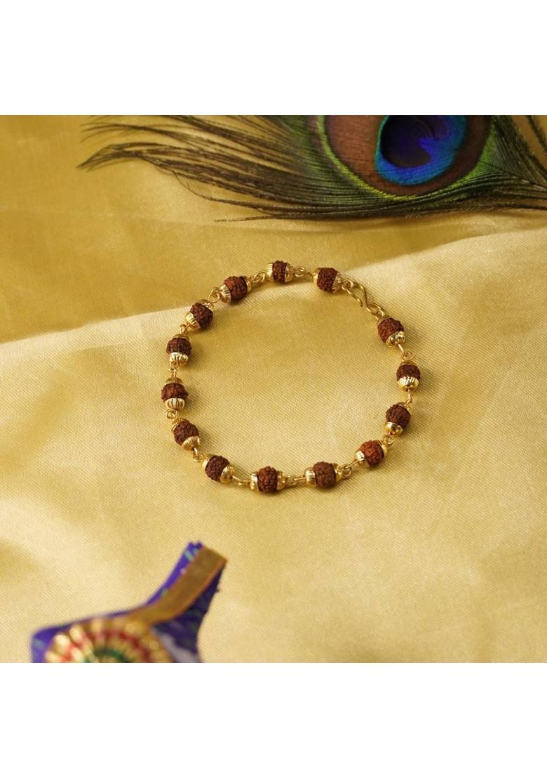 Rudraksha Gold-plated Bracelet - Indya