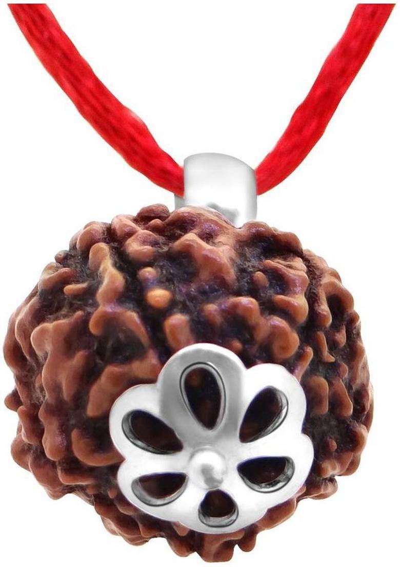 A1 yashvriddhi ORIGINAL(NEPALI) 5 MUKHI RUDRAKSHA Wood Pendant - Indya