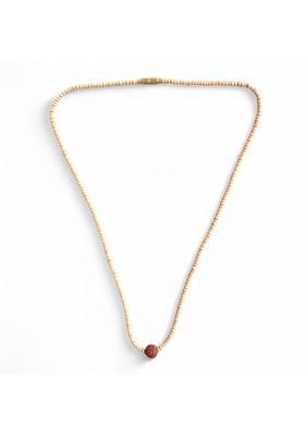 rudraksha kanthi mala original necklece panch mukhi (pack of 1) Wood Chain