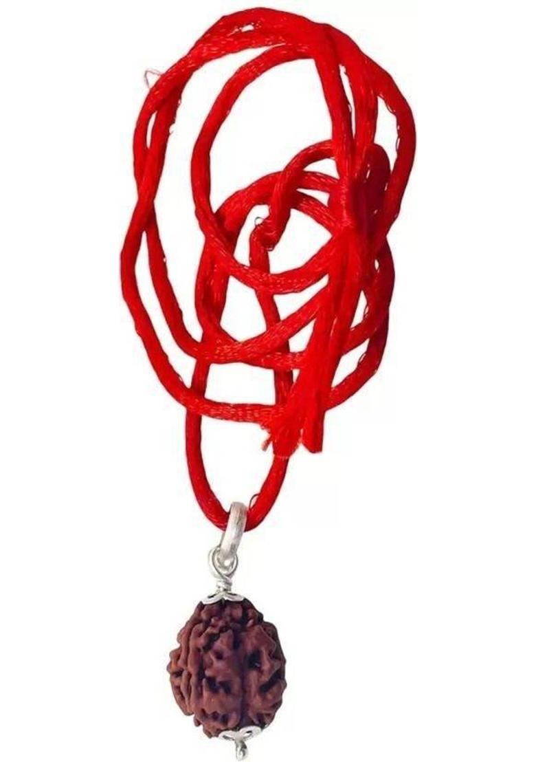 Shivtantra 5 Mukhi Rudraksha Original and Natural with Lab Report Wood Locket - Indya