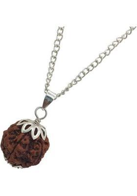 Plus Treasure 5 Face Rudraksha Bead | LORD SHIVA Rudraksha Beads | Rudraksha Pendant Silver Beads Brass, Wood Locket