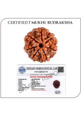 JangraBro GODHEAD 100% NATURAL/ORIGINAL CERTIFIED NEPALI 7 MUKHI RUDRAKSHA WOOD PENDANT Wood Pendant