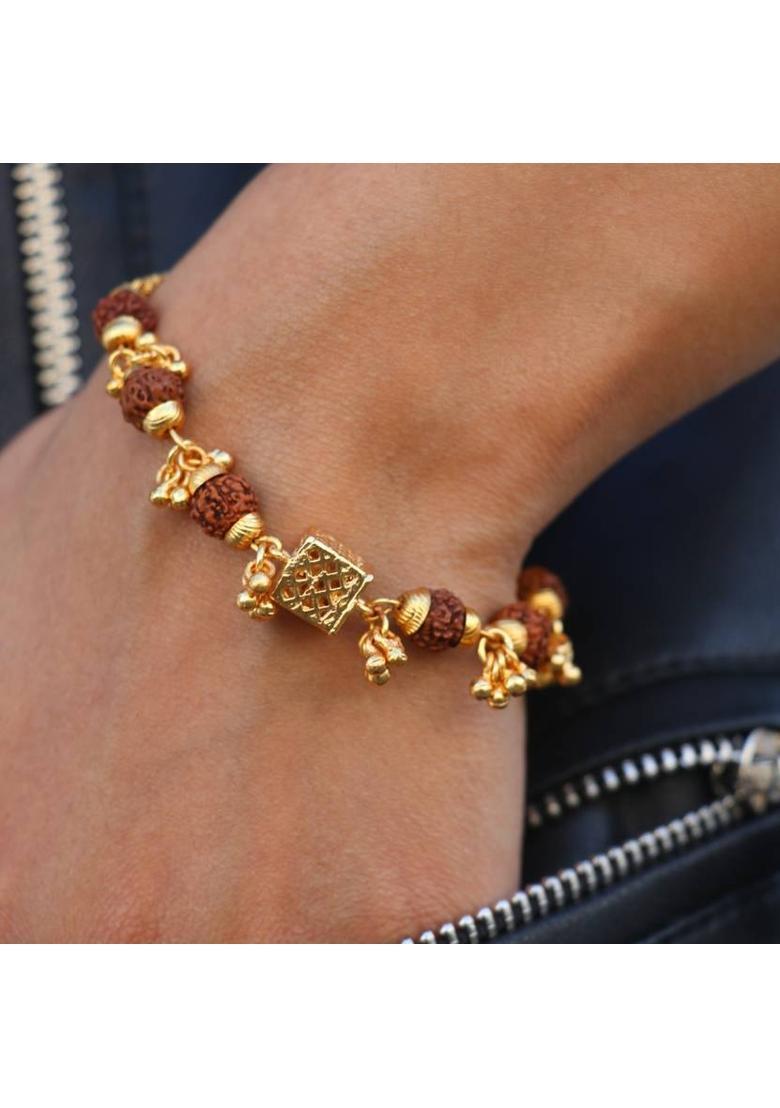 Rudraksha Gold-plated Bracelet - Indya