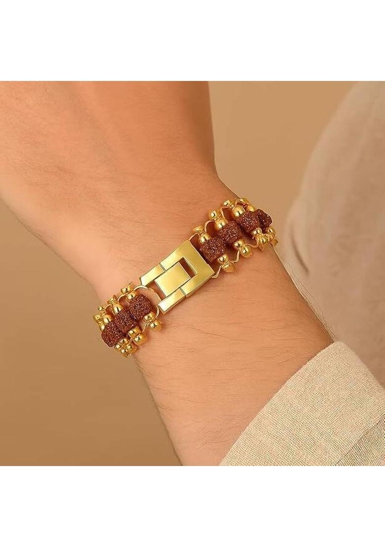 Brass Beads Gold-plated Bracelet - Indya