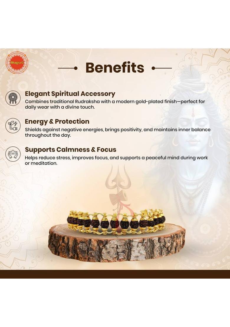 Brass Beads Gold-plated Bracelet - Indya