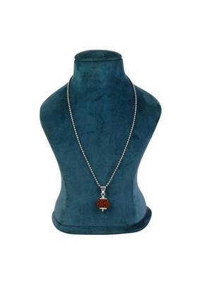 Astrodidi 5 Mukhi Rudraksha Nepali Natural Five Face Rudraksh With Chain Wood Pendant