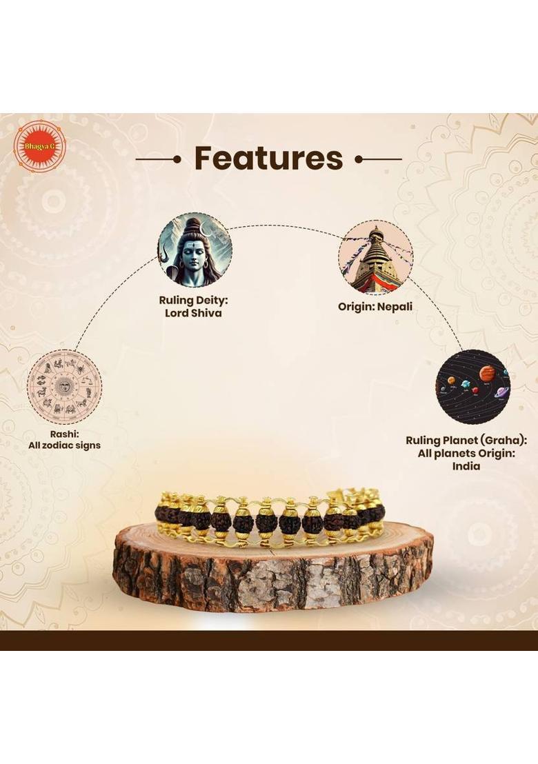 Rudraksha Bracelet&nbsp;&nbsp;(Pack of 2) - Indya