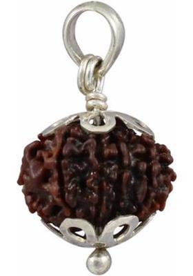 AJ AJ Retail 12 Mukhi NEPALI RUDRAKSHA PendentTwelve Faced RUDRAKSHA Pendent 100% Original & Certified Silk Dori Pendant