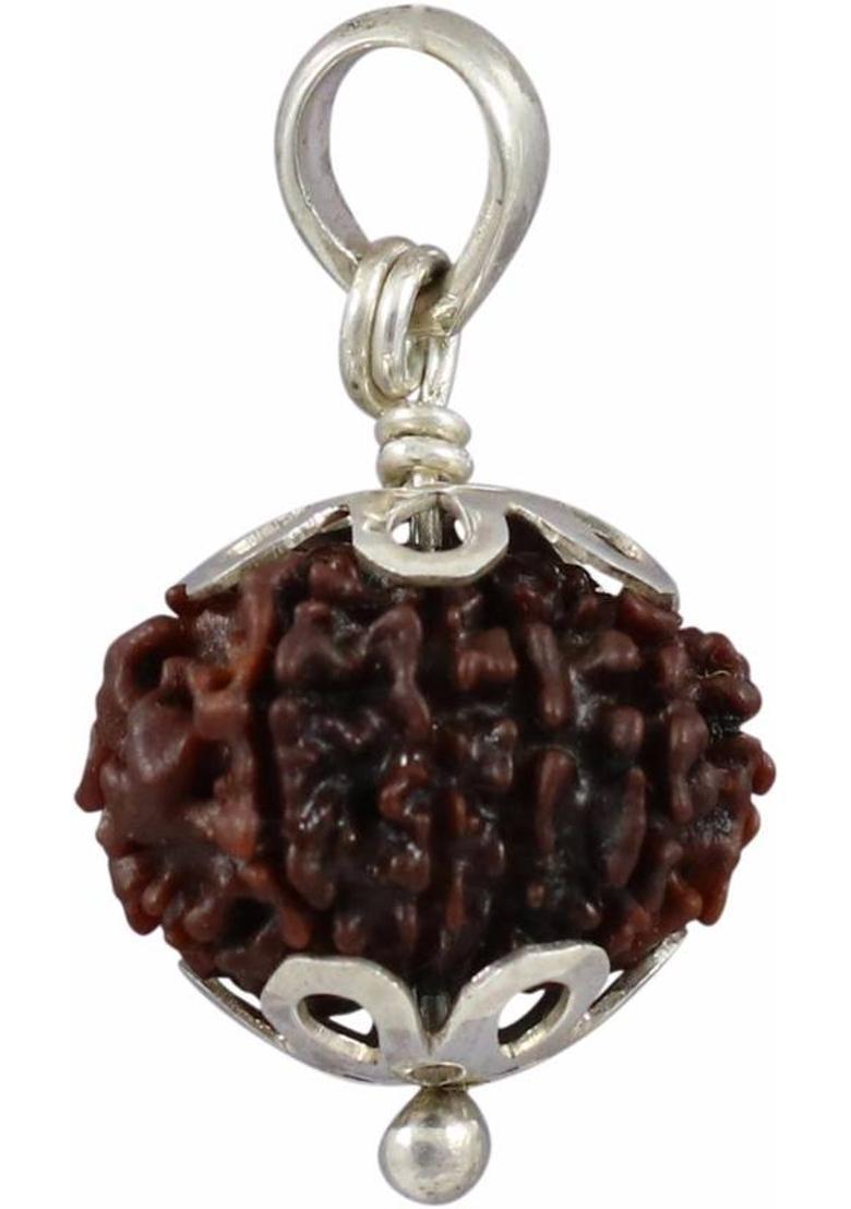 AJ AJ Retail 12 Mukhi NEPALI RUDRAKSHA PendentTwelve Faced RUDRAKSHA Pendent 100% Original & Certified Silk Dori Pendant - Indya