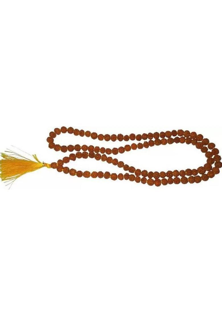 SJ TRADERS Original Nepali Rudraksha mala 108+1 beads- 2 mm (small beads) For men & Women Wood - Indya
